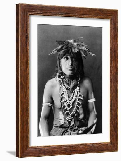 Hopi Chief, c1900-Edward S. Curtis-Framed Giclee Print