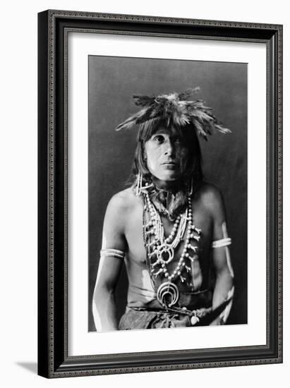 Hopi Chief, c1900-Edward S. Curtis-Framed Giclee Print