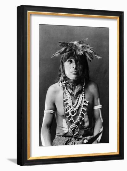 Hopi Chief, c1900-Edward S. Curtis-Framed Giclee Print