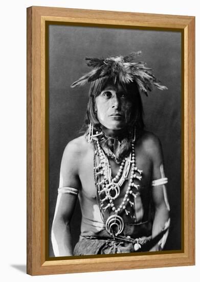 Hopi Chief, c1900-Edward S. Curtis-Framed Premier Image Canvas