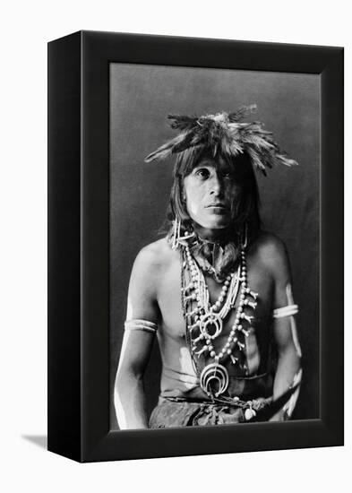 Hopi Chief, c1900-Edward S. Curtis-Framed Premier Image Canvas