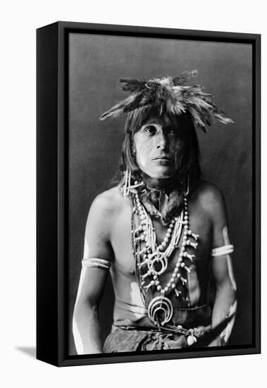 Hopi Chief, c1900-Edward S. Curtis-Framed Premier Image Canvas