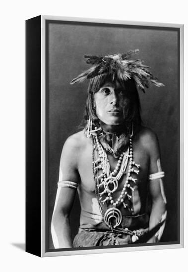 Hopi Chief, c1900-Edward S. Curtis-Framed Premier Image Canvas