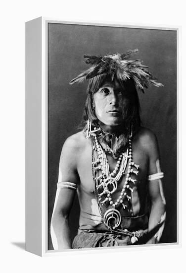 Hopi Chief, c1900-Edward S. Curtis-Framed Premier Image Canvas
