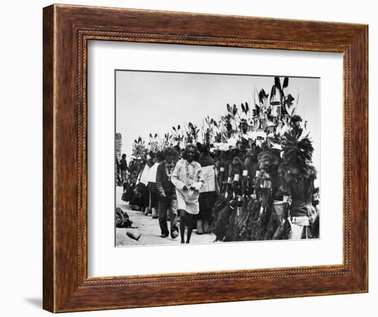 Hopi Dancers, C. 1913-null-Framed Photographic Print