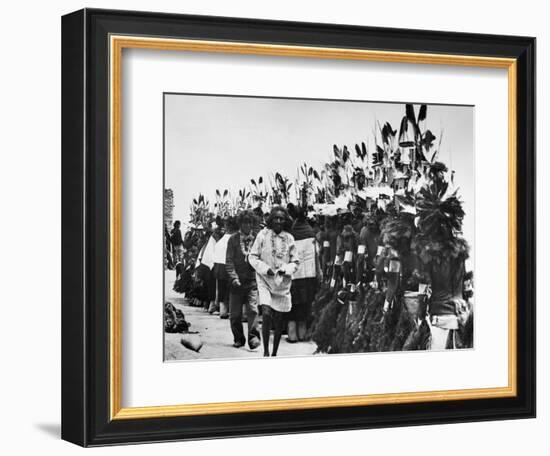 Hopi Dancers, C. 1913-null-Framed Photographic Print