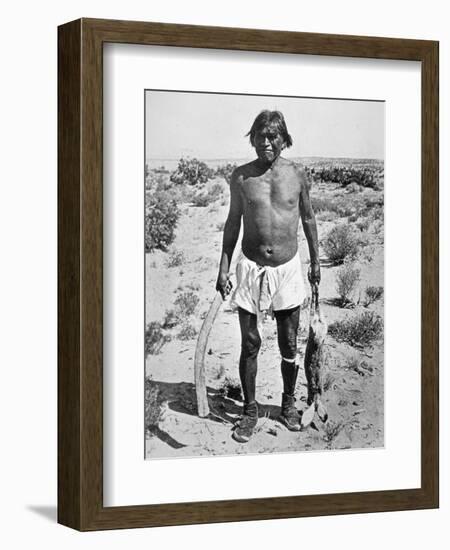 Hopi Hunter (B/W Photo)-American Photographer-Framed Giclee Print