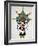 Hopi Kachinas: Small Figure, Kneeling, Wearing Large Headdress-null-Framed Giclee Print