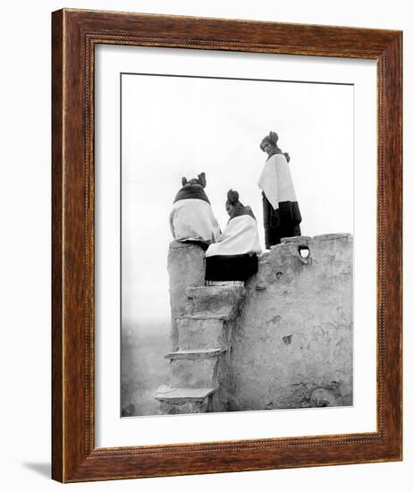 Hopi Maidens-Edward S^ Curtis-Framed Giclee Print