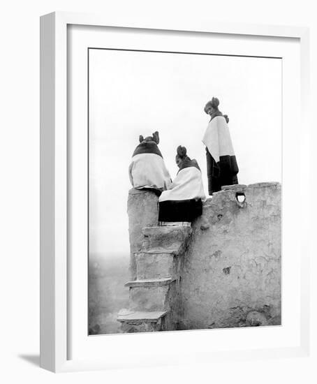 Hopi Maidens-Edward S^ Curtis-Framed Giclee Print