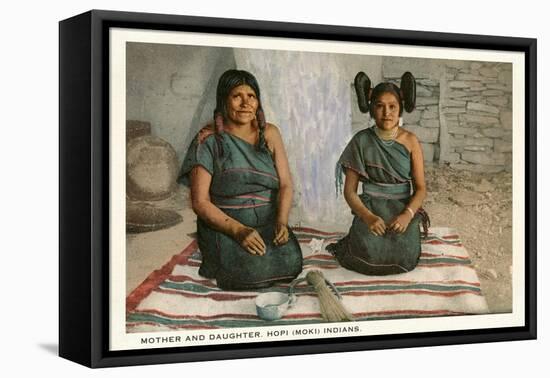 Hopi Mother and Daughter-null-Framed Stretched Canvas