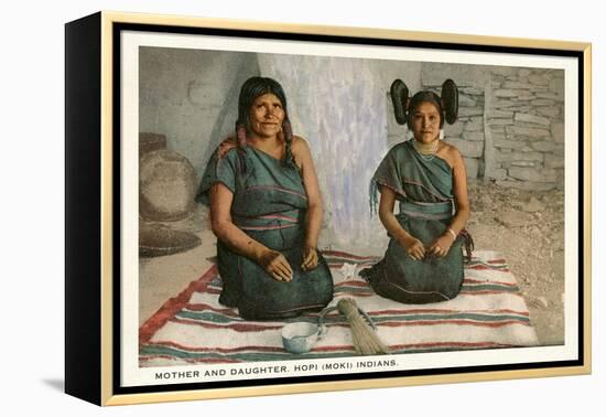 Hopi Mother and Daughter-null-Framed Stretched Canvas