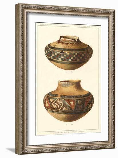 Hopi Pots from Sikyatki-null-Framed Art Print