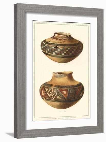 Hopi Pots from Sikyatki-null-Framed Art Print