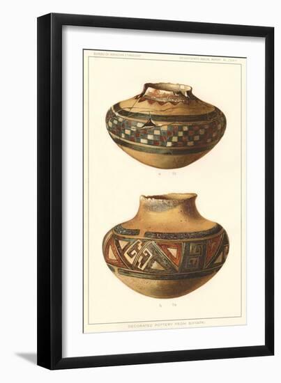 Hopi Pots from Sikyatki-null-Framed Art Print