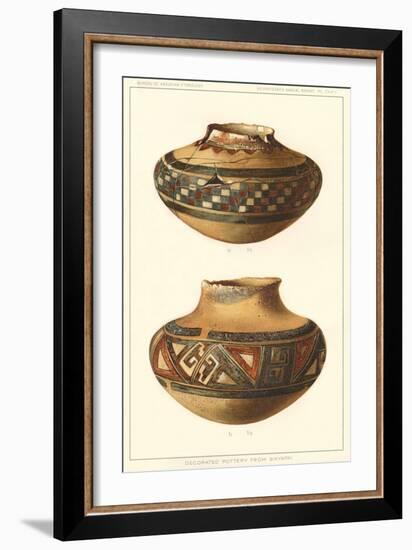 Hopi Pots from Sikyatki-null-Framed Art Print