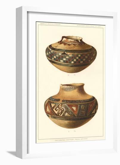 Hopi Pots from Sikyatki-null-Framed Art Print