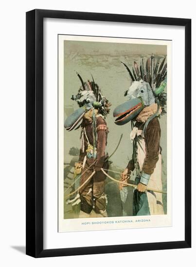 Hopi Shooyokos Katchinas, Arizona-null-Framed Art Print