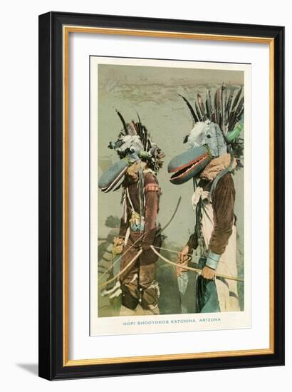 Hopi Shooyokos Katchinas, Arizona-null-Framed Art Print
