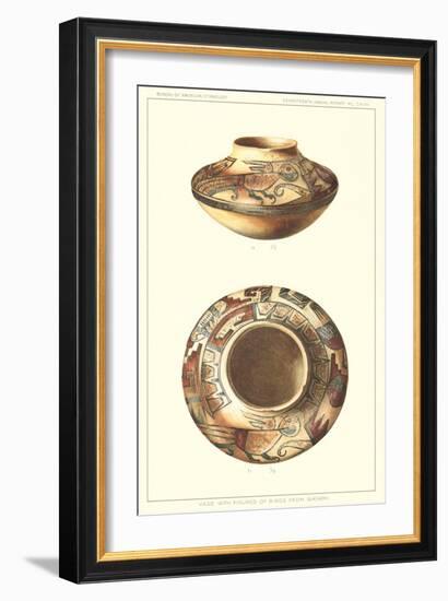 Hopi Vase with Bird Figures-null-Framed Art Print