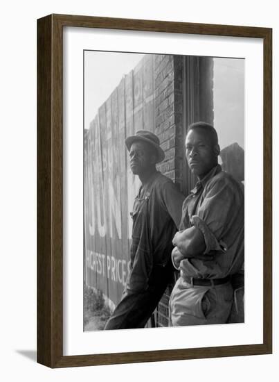 Hoping for Work-Dorothea Lange-Framed Art Print