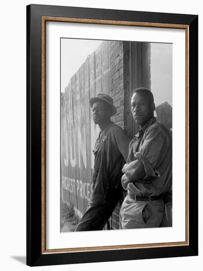 Hoping for Work-Dorothea Lange-Framed Art Print