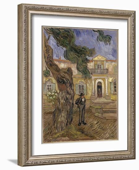 Hôpital Saint-Paul à Saint-Rémy-de-Provence-Vincent van Gogh-Framed Giclee Print