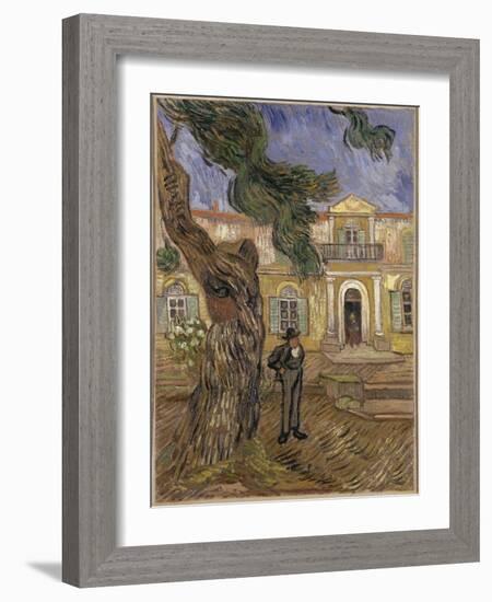 Hôpital Saint-Paul à Saint-Rémy-de-Provence-Vincent van Gogh-Framed Giclee Print