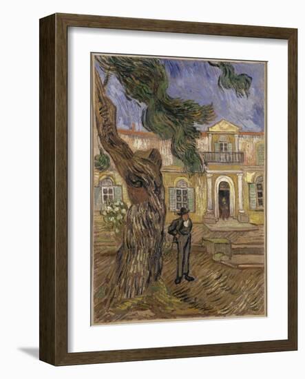 Hôpital Saint-Paul à Saint-Rémy-de-Provence-Vincent van Gogh-Framed Giclee Print