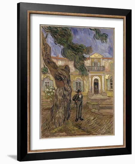 Hôpital Saint-Paul à Saint-Rémy-de-Provence-Vincent van Gogh-Framed Giclee Print