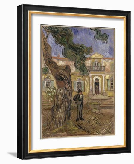 Hôpital Saint-Paul à Saint-Rémy-de-Provence-Vincent van Gogh-Framed Giclee Print