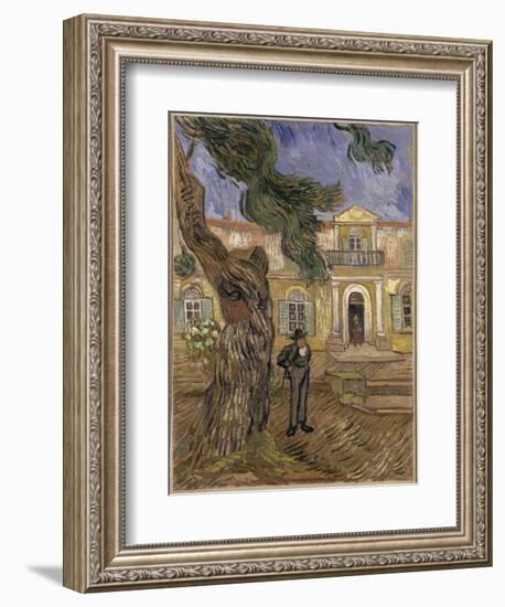 Hôpital Saint-Paul à Saint-Rémy-de-Provence-Vincent van Gogh-Framed Giclee Print