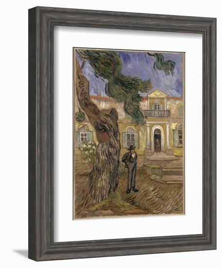 Hôpital Saint-Paul à Saint-Rémy-de-Provence-Vincent van Gogh-Framed Giclee Print