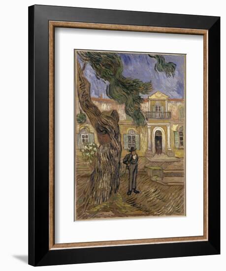 Hôpital Saint-Paul à Saint-Rémy-de-Provence-Vincent van Gogh-Framed Giclee Print