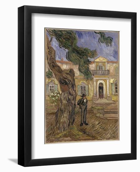 Hôpital Saint-Paul à Saint-Rémy-de-Provence-Vincent van Gogh-Framed Giclee Print