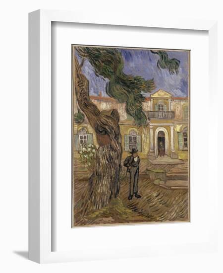 Hôpital Saint-Paul à Saint-Rémy-de-Provence-Vincent van Gogh-Framed Giclee Print