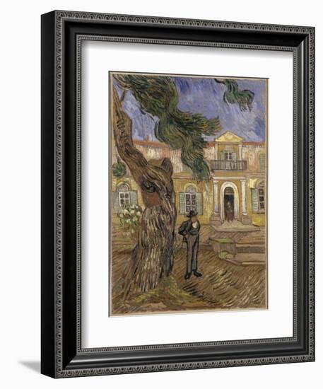 Hôpital Saint-Paul à Saint-Rémy-de-Provence-Vincent van Gogh-Framed Giclee Print