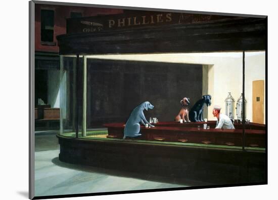 Hopper Night Hounds-Chameleon Design, Inc.-Mounted Art Print