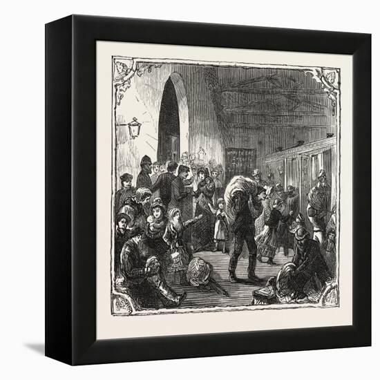 Hops and Hop Pickers-null-Framed Premier Image Canvas