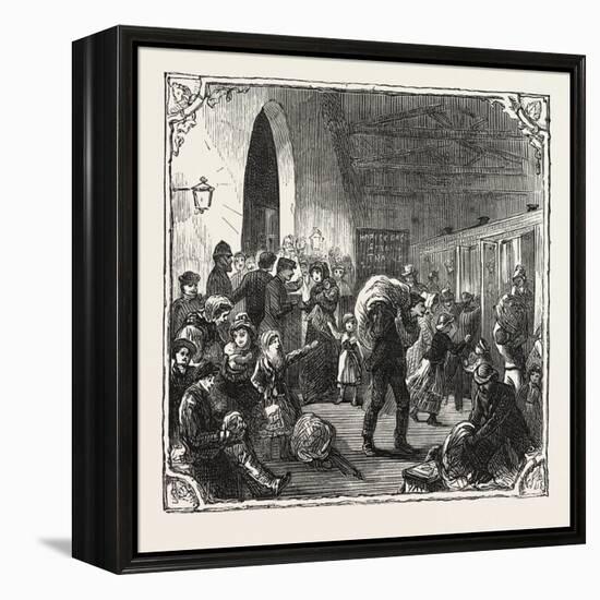 Hops and Hop Pickers-null-Framed Premier Image Canvas