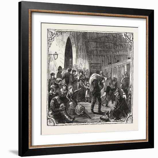 Hops and Hop Pickers-null-Framed Giclee Print