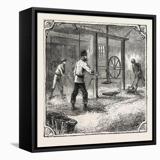 Hops and Hop Pickers-null-Framed Premier Image Canvas