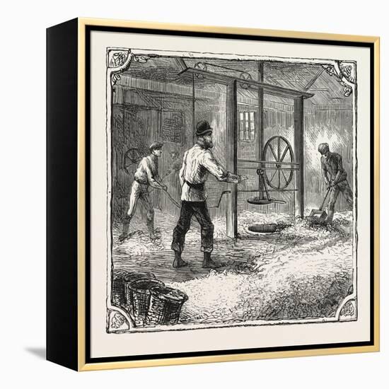 Hops and Hop Pickers-null-Framed Premier Image Canvas