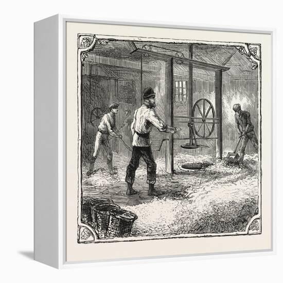 Hops and Hop Pickers-null-Framed Premier Image Canvas