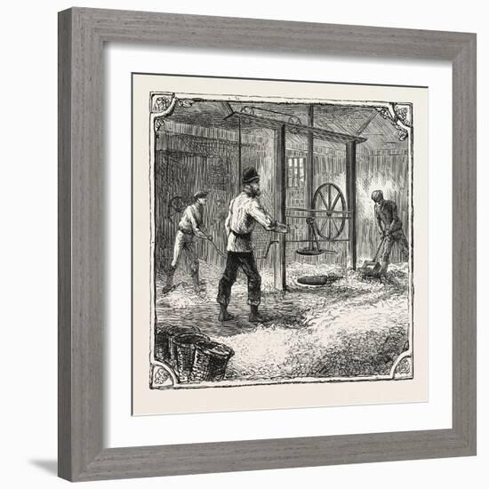 Hops and Hop Pickers-null-Framed Giclee Print