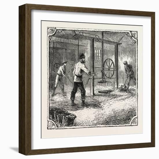 Hops and Hop Pickers-null-Framed Giclee Print