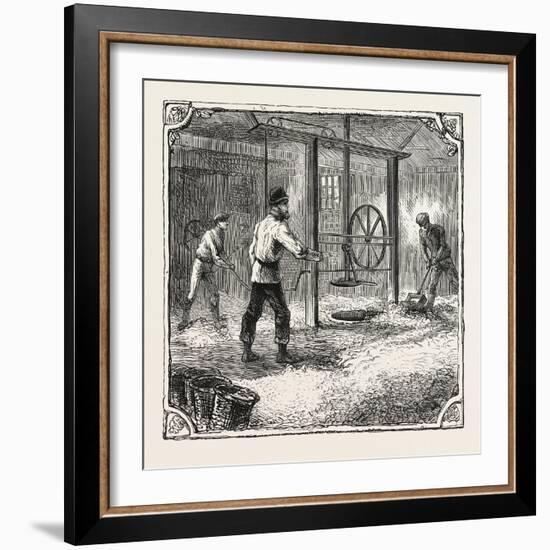 Hops and Hop Pickers-null-Framed Giclee Print