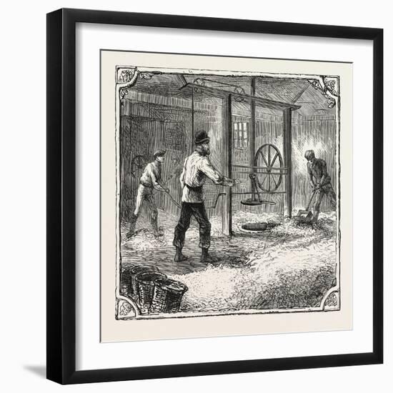 Hops and Hop Pickers-null-Framed Giclee Print