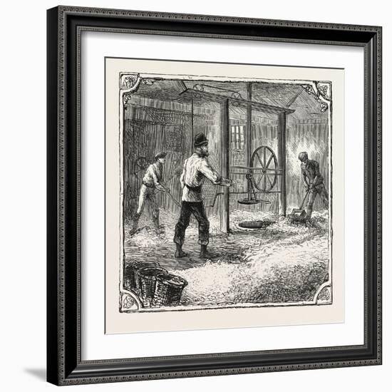 Hops and Hop Pickers-null-Framed Giclee Print