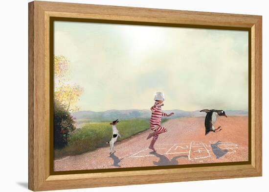 Hopscotch-Nancy Tillman-Framed Stretched Canvas